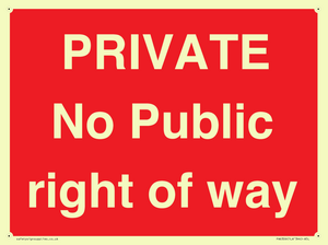 PRIVATE No Public right of way